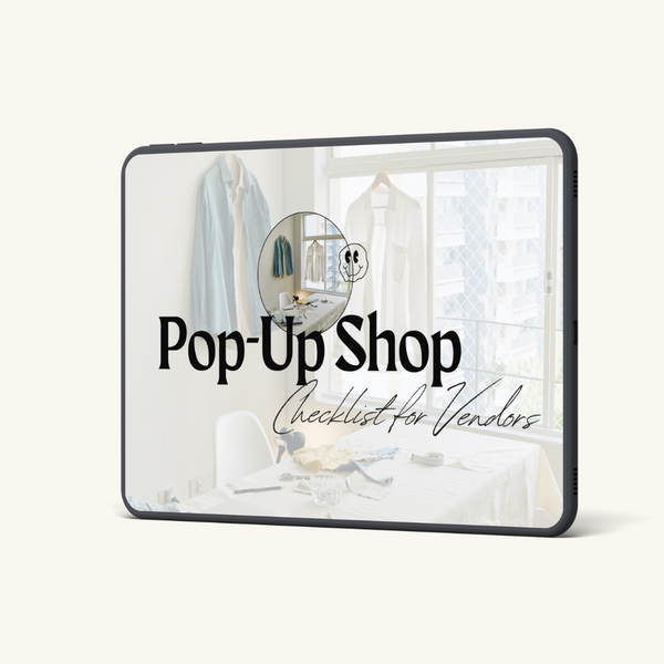 Pop-Up Shop Checklist [freebie]