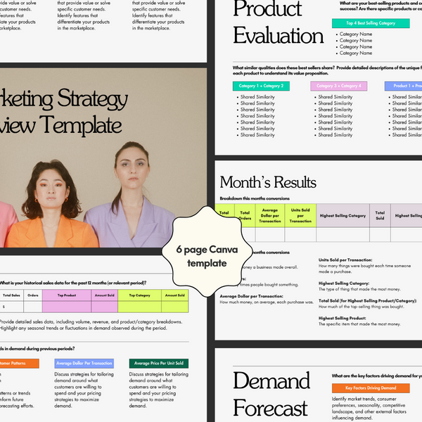 Marketing Strategy Review Template